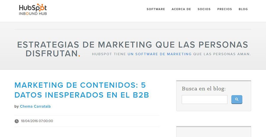 HubSpot - Los Mejores Blogs de Marketing Online en español del 2016