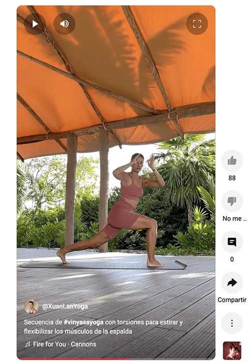 ejemplo de short youtube