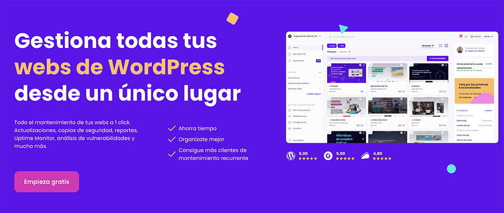 modular ds automatizacion gestion mantenimiento webs wordpress